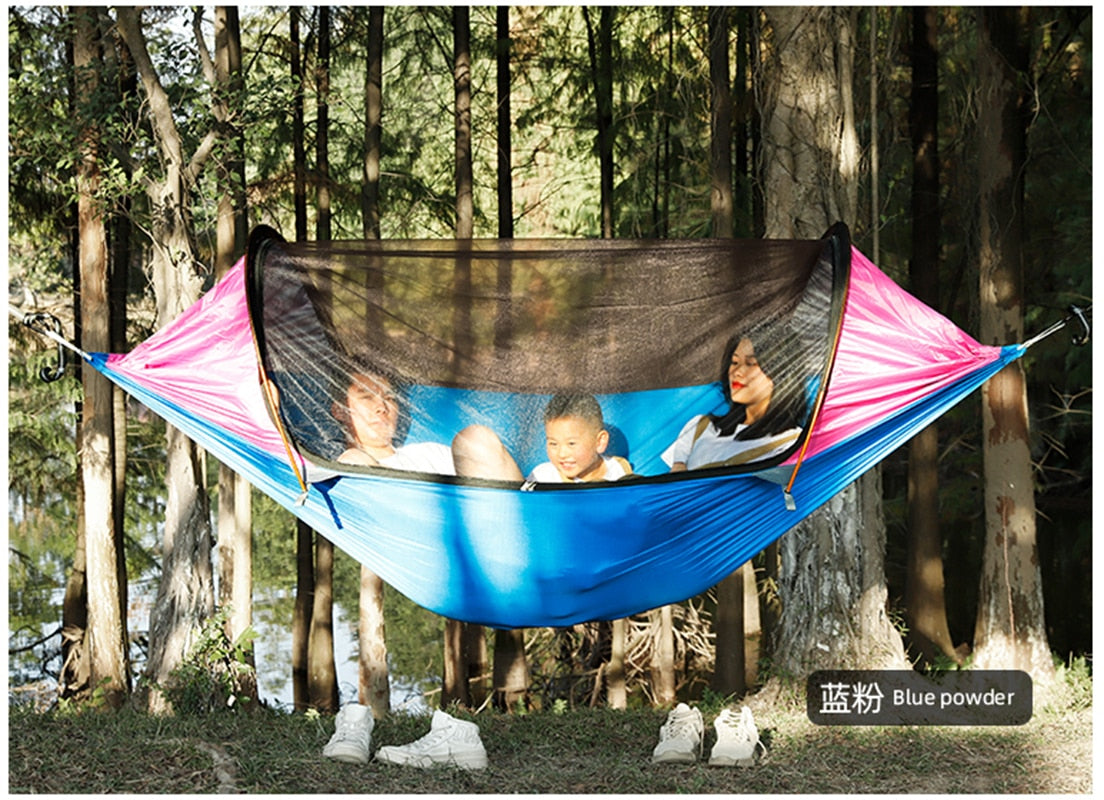 Tente hamac de Camping ultraléger et perche en aluminium - Mabelle Magasin