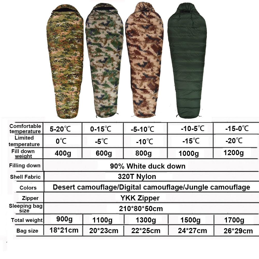 Sac de couchage de Style momie pour adulte de 0°C à -20°C - Mabelle Magasin