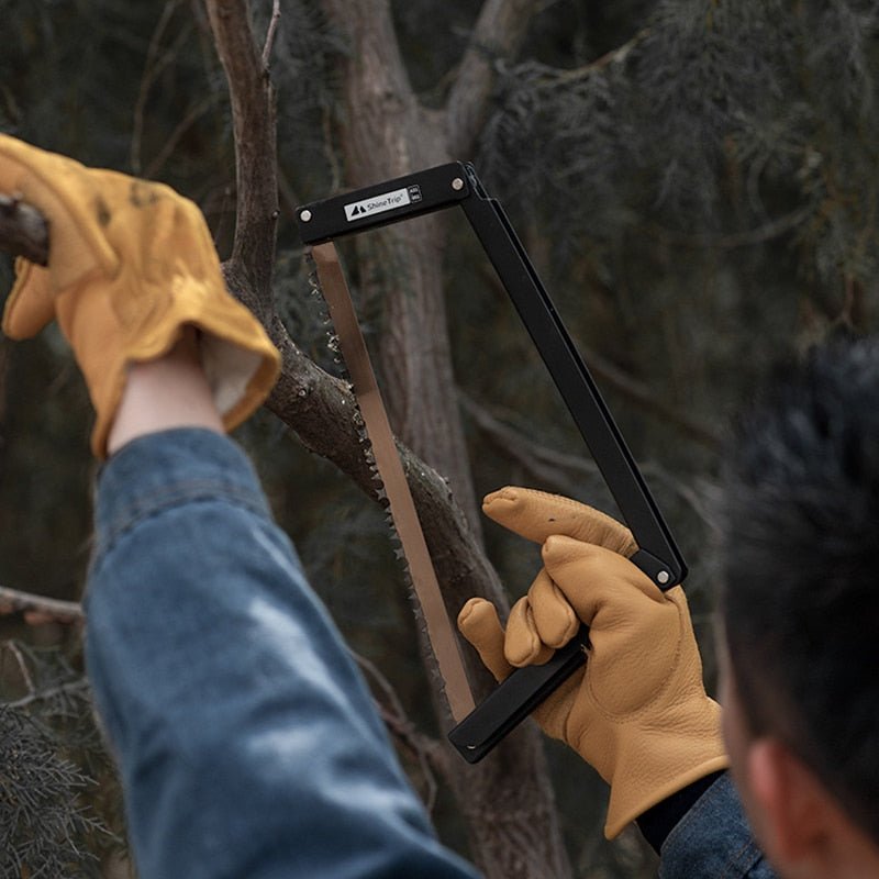 Scie à Bois avec Pochette de Rangement, Scie Pliante  pour Le Camping, la randonnée, - Mabelle Magasin
