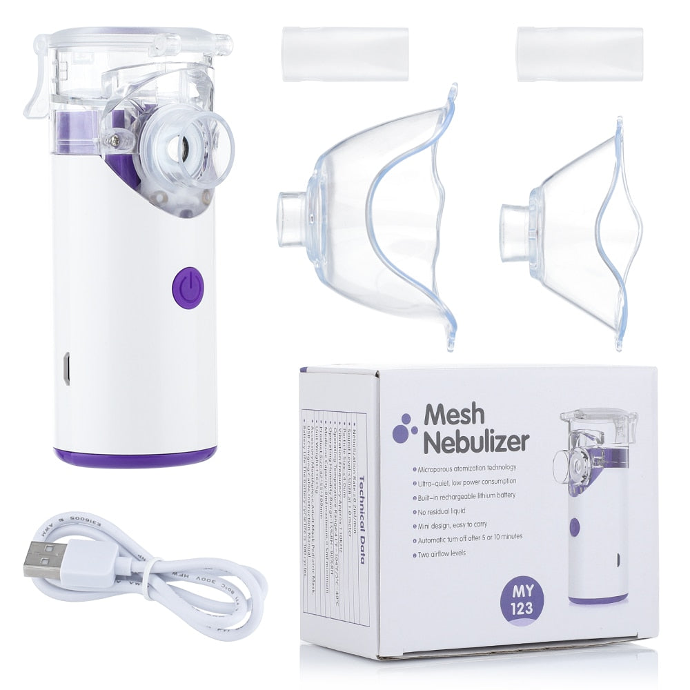 Mini nébuliseur silencieux humidificateur asthme inhalateur Portable adulte enfants bébé soins respiratoires - Mabelle Magasin
