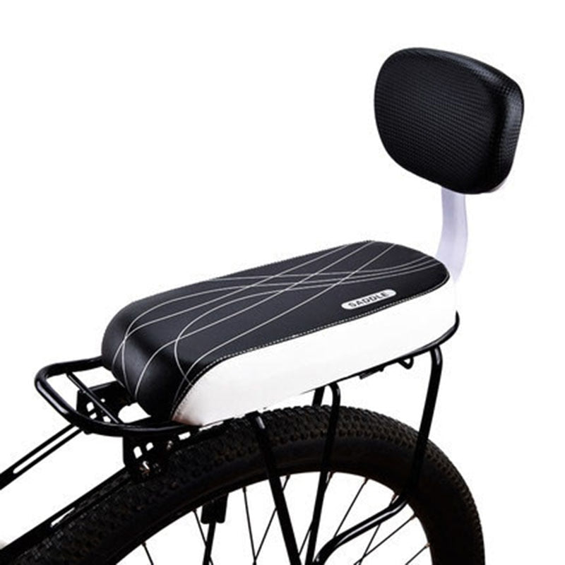 Selle de vélo pour enfant avec dossier, siège arrière de vélo vtt, selle en cuir PU pour accessoires de cyclisme - Mabelle Magasin