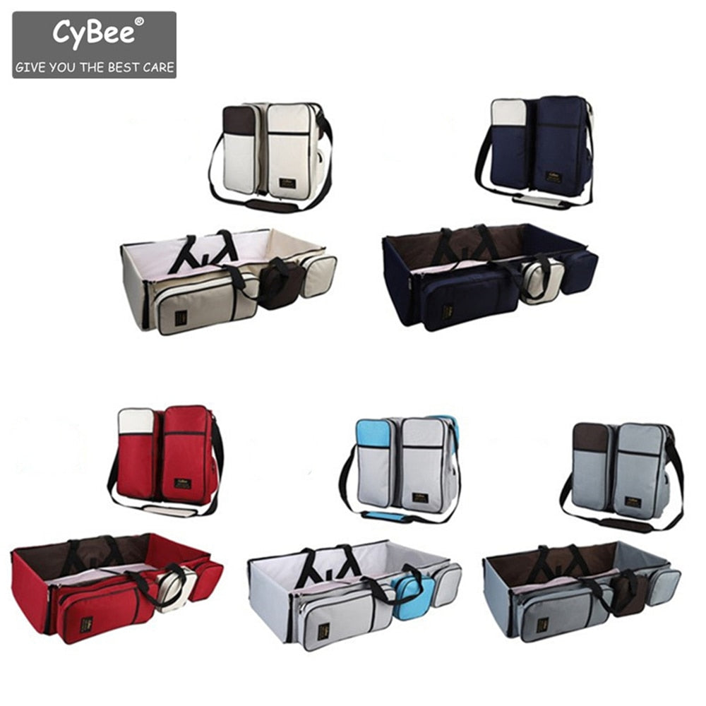 Lit pliable pour bébé - sac pour maman - parfait pour les sorties en plein air ! - Mabelle Magasin