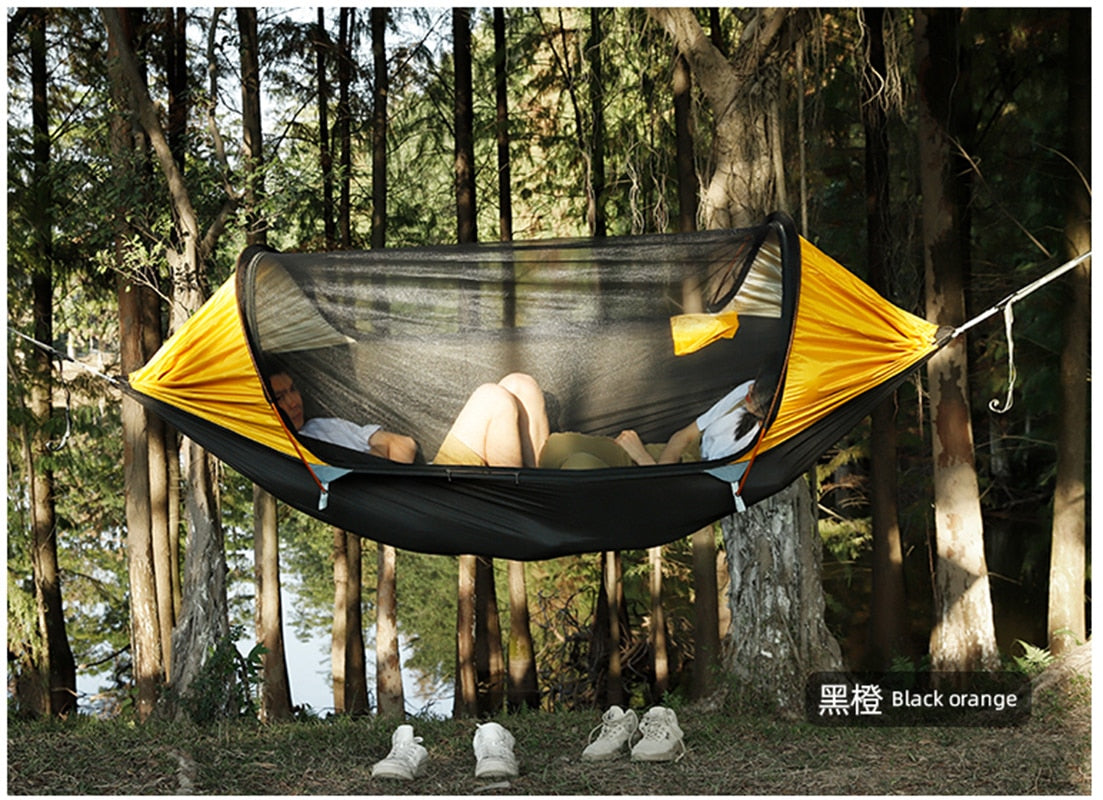 Tente hamac de Camping ultraléger et perche en aluminium - Mabelle Magasin