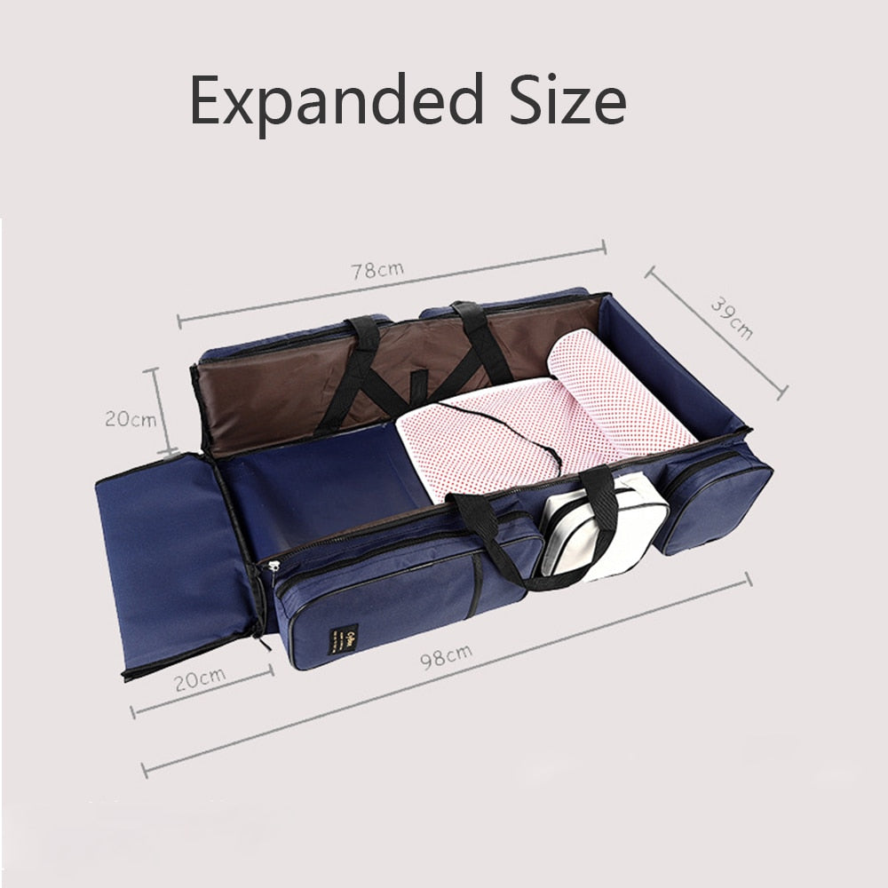 Lit pliable pour bébé - sac pour maman - parfait pour les sorties en plein air ! - Mabelle Magasin