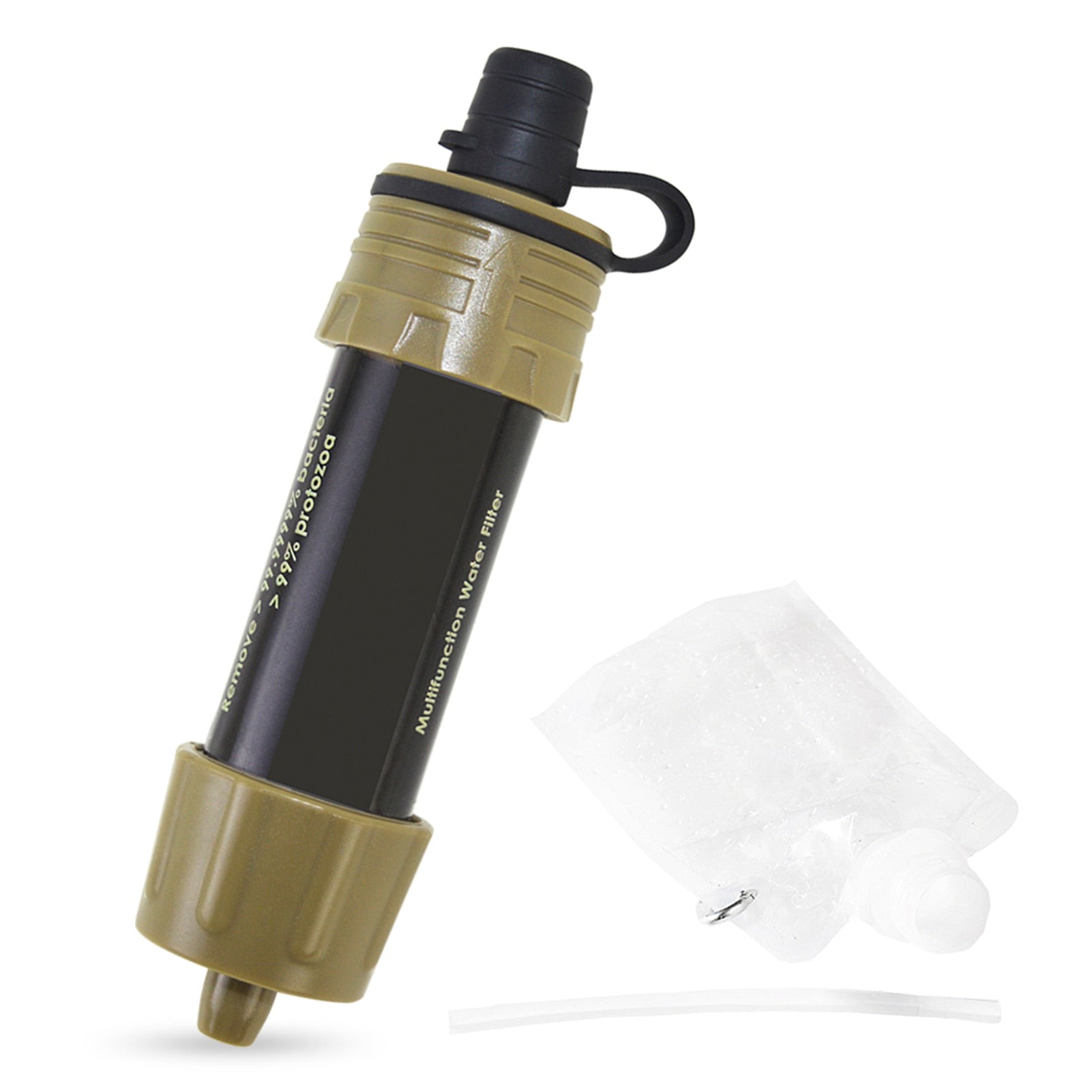 Filtration d'eau extérieure survie filtre à eau système de Filtration d'eau de paille purificateur à boire pour randonnée Camping d'urgence - Mabelle Magasin