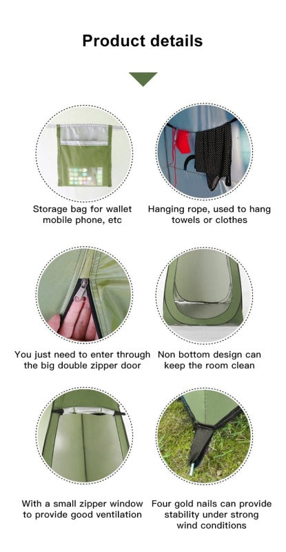 Tente de douche exterieur camping Mabelle Magasin - Mabelle Magasin