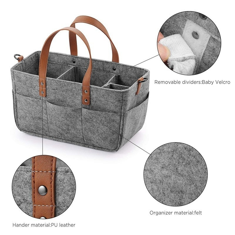 Organisateur de couche pour bébé - Sac de soins bébé - Organisez tous les essentiels de votre bébé - Mabelle Magasin