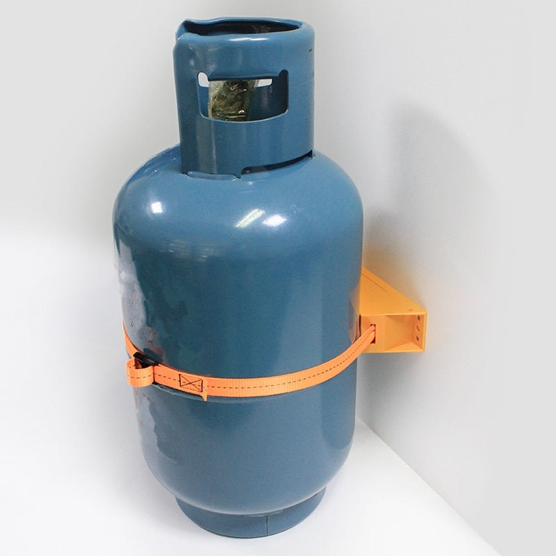 Support de fixation pour bouteille de gaz 13kg Anti-secousse matériau ABS (plastique) ceinture en Nylon accessoires de camping-car caravane van aménagé fourgon aménagé - Mabelle Magasin