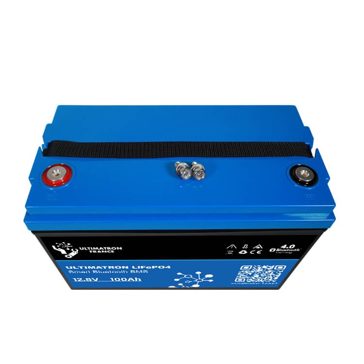 Batterie Lithium Ultimatron LiFePO4 12.8V 100Ah Avec Bluetooth et Smart BMS intégrés - Mabelle Magasin